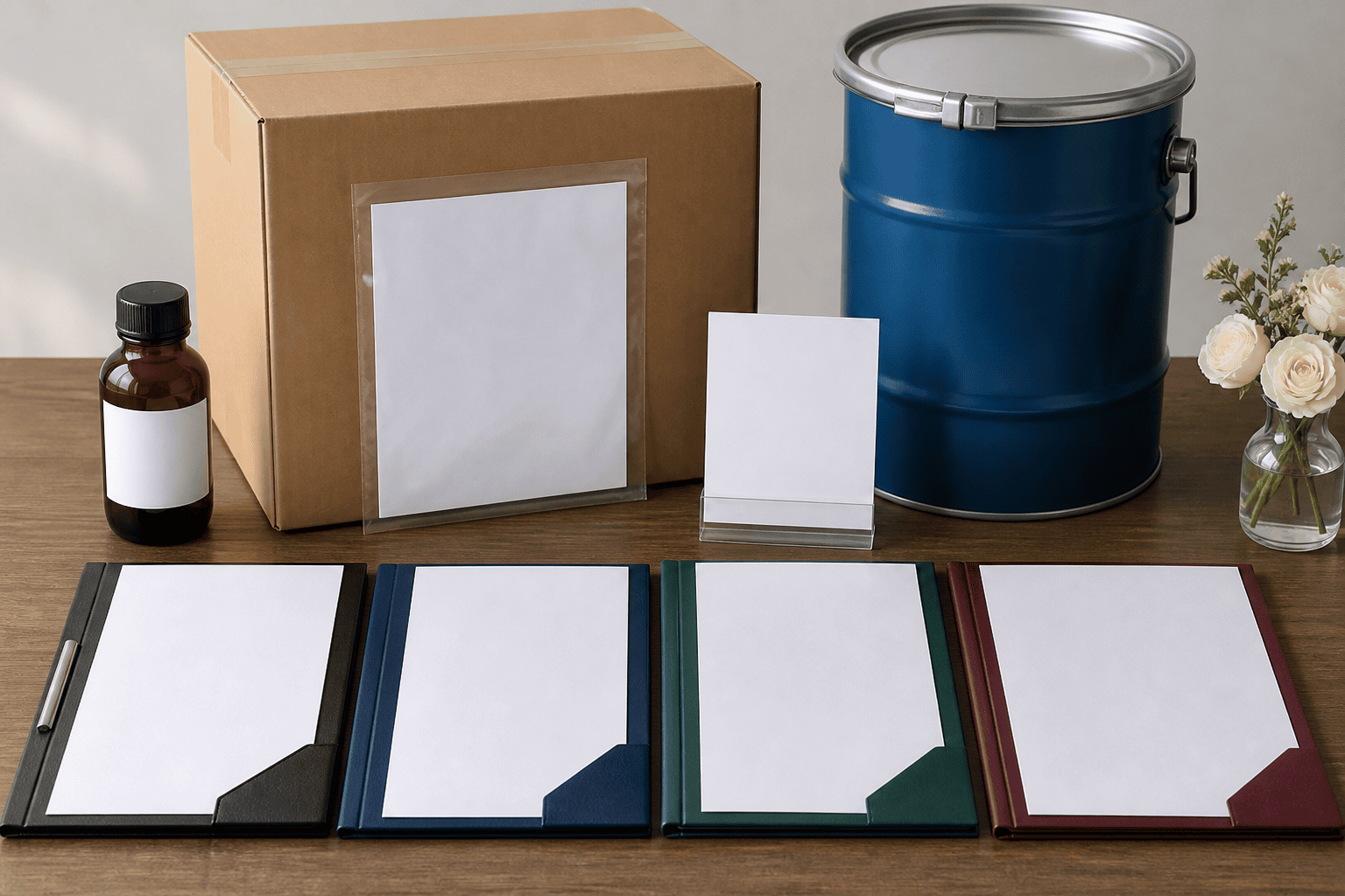 Document package prepared for international fragrance oil import and customs entry