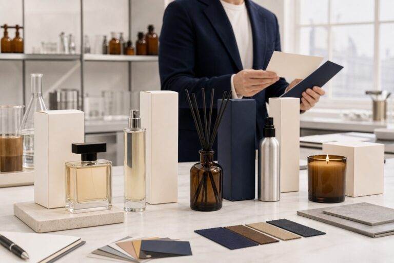 Unbranded private label perfume diffuser room spray and candle product collection