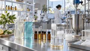 Fragrance oil for dishwashing liquid evaluated in a home-care laboratory