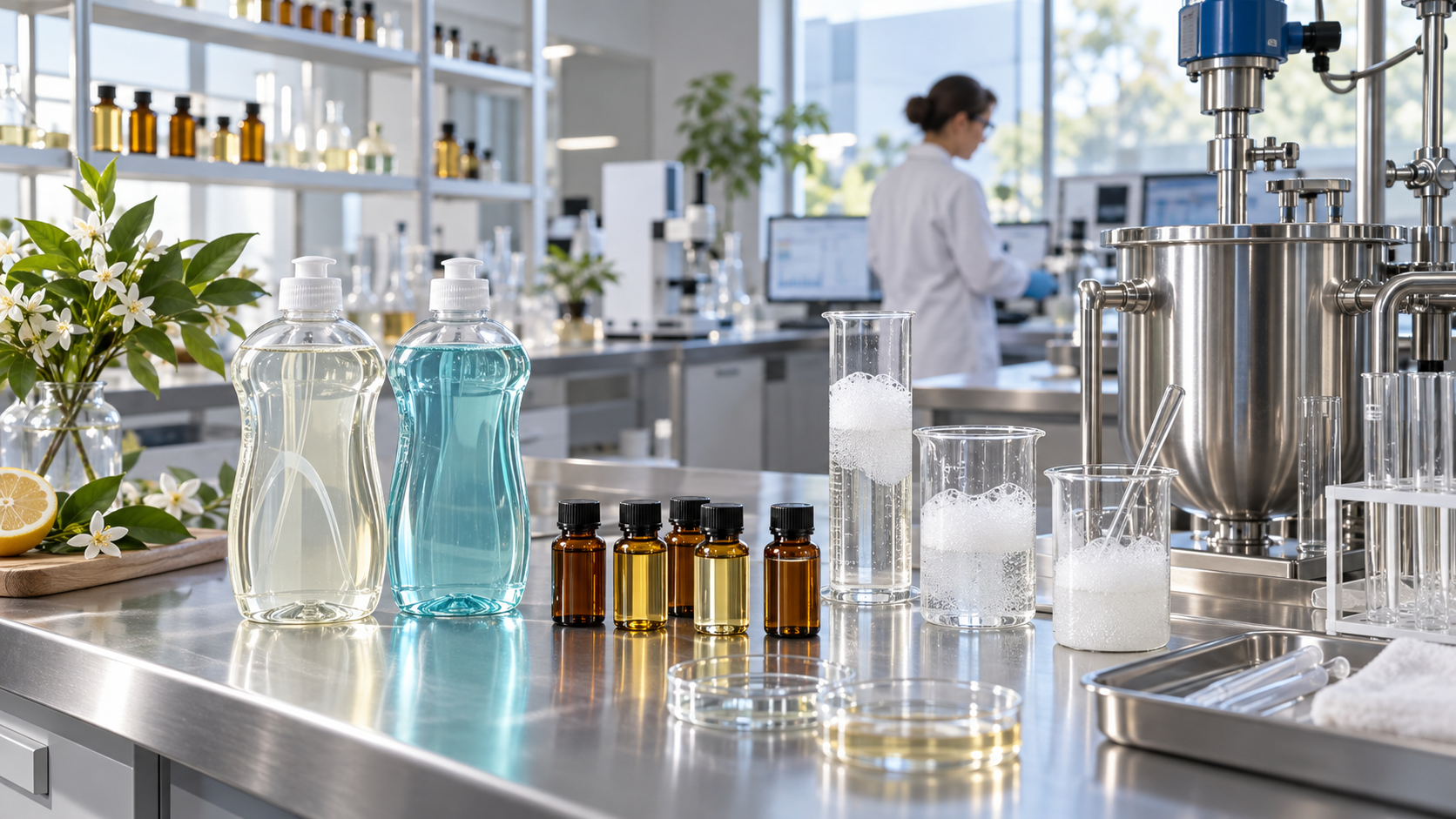 Fragrance oil for dishwashing liquid evaluated in a home-care laboratory