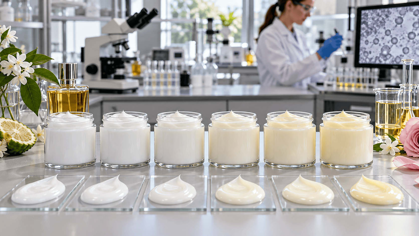 Body lotion dosage ladder and emulsion stability comparison