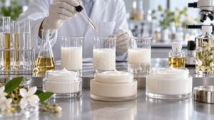 Body lotion fragrance evaluated in cosmetic emulsions