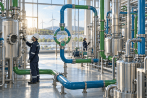 Closed-loop hydrogen recycling system at a modern fragrance ingredient plant