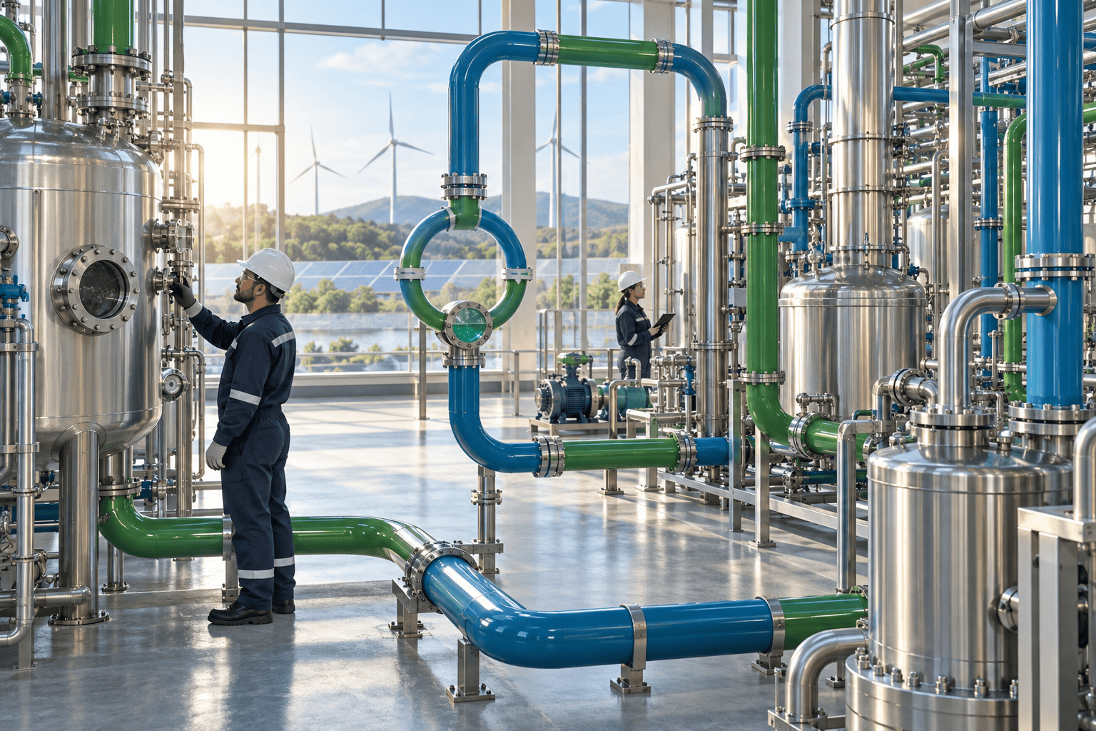 Closed-loop hydrogen recycling system at a modern fragrance ingredient plant